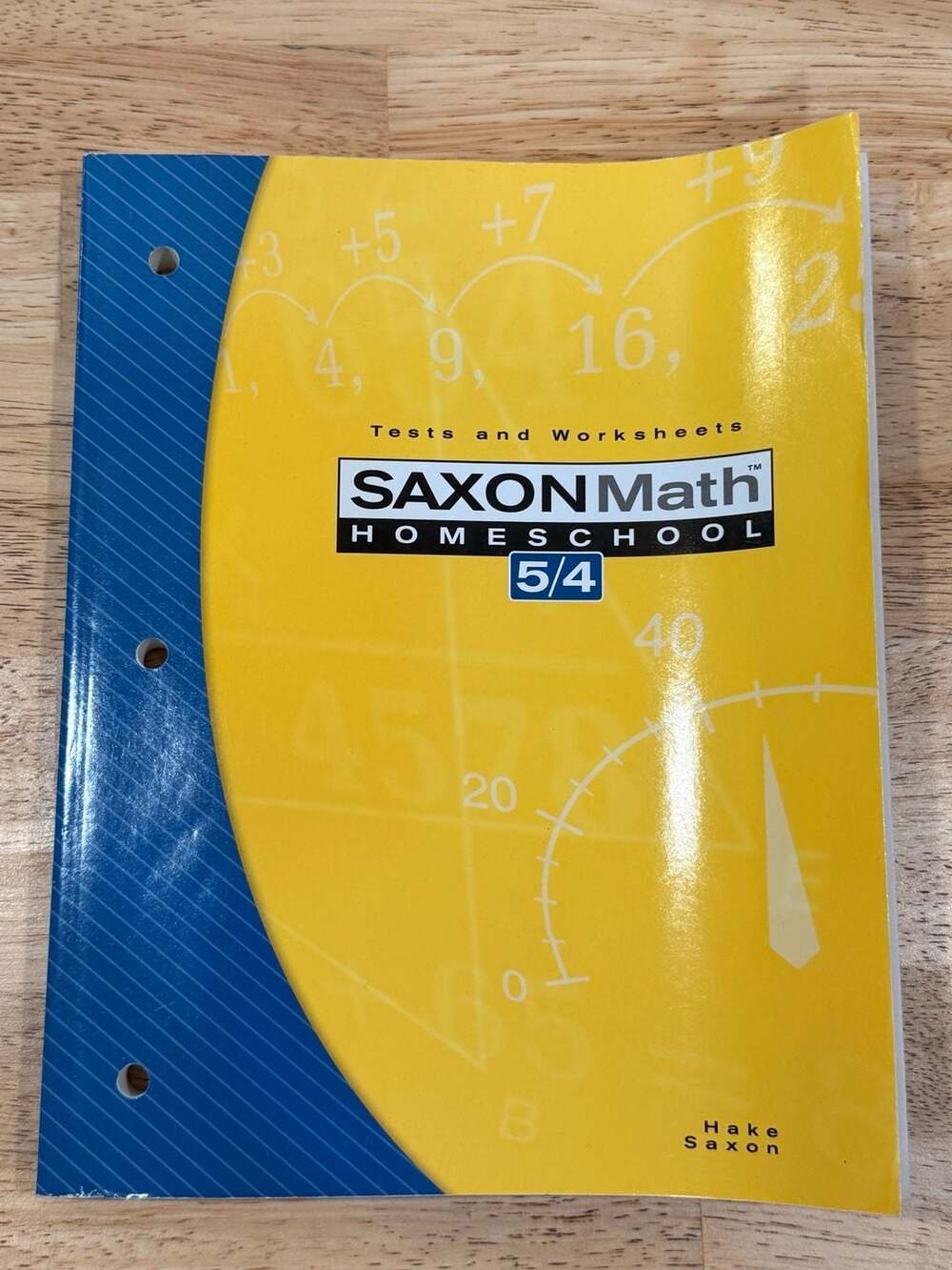 Saxon Math Homeschool 5/4 Tests and Worksheets 3rd Edition